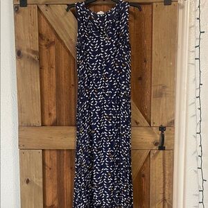 Maison Jules Large Navy and White Patterned Women's Dress